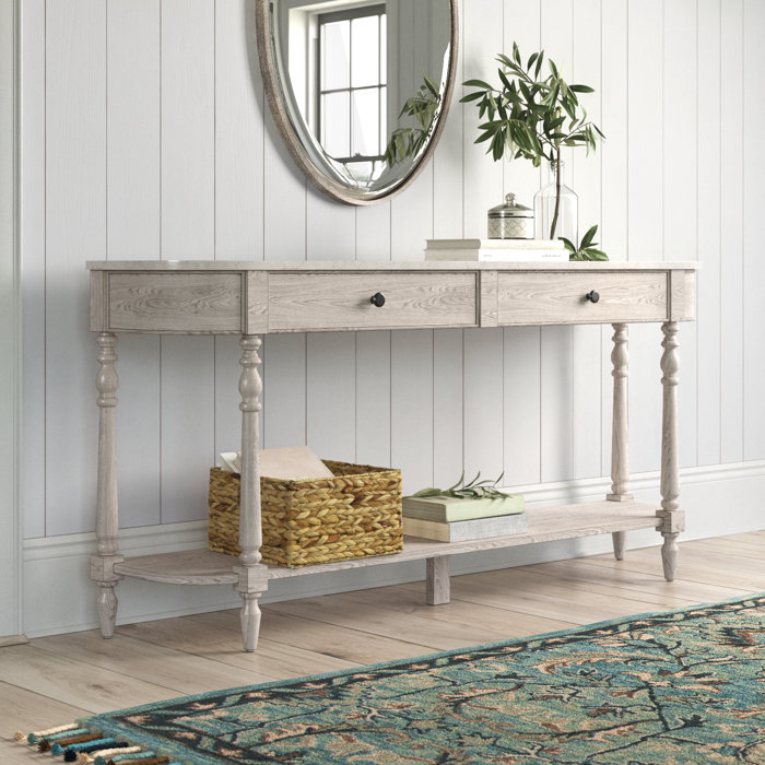 Birch Lane™ Aberdale 65'' Genuine Marble Console Table Wayfair